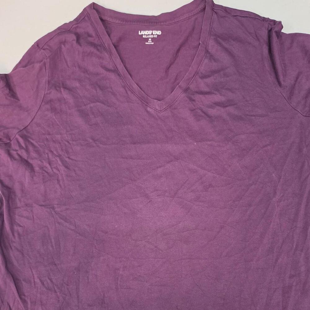 Lands end purple v neck long